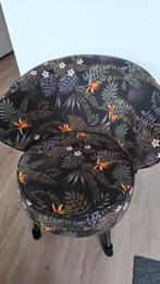 Woood Fauteuil met tropische print, Huis en Inrichting, Fauteuils, Ophalen, Tropisch, Modern, Minder dan 75 cm, Zo goed als nieuw