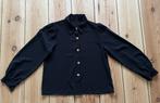 Blouse LES - Zwart met gouden knopen - Small / Medium, Ophalen of Verzenden, Zo goed als nieuw, Maat 36 (S), Zwart