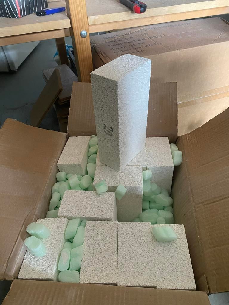 Vuurvaste isolatiestenen 1430C, Doe-het-zelf en Verbouw, Metselstenen, Ophalen, Gebruikt, Overige typen