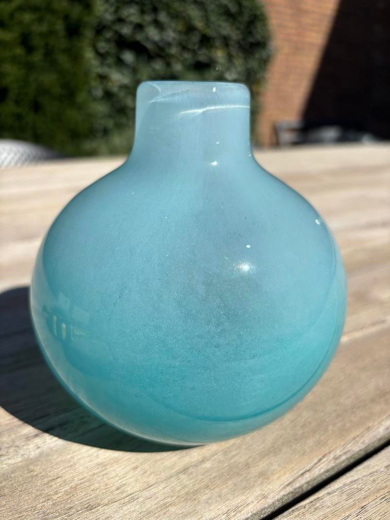 Dutz turkooise vaas 14 cm hoog, Ophalen