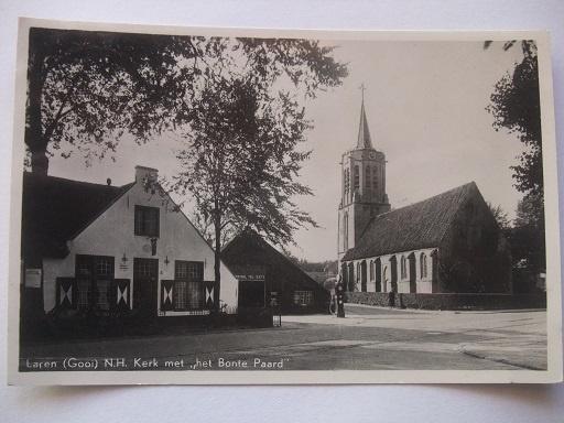 P214 Laren (NH) - NH Kerk met Het Bonte Paard - 1943, Verzenden, 1940 tot 1960, Gelopen, Noord-Holland