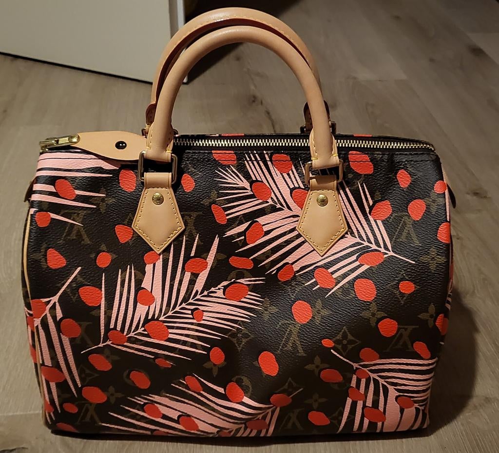 Originele louis vuitton jungle speedy 30, 30 cm of meer, Bruin, Ophalen of Verzenden, Nieuw