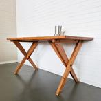 Vintage Eettafel Ate Van Apeldoorn design Houtwerk Hattem, 100 tot 150 cm, Zo goed als nieuw, Vijf personen of meer, X