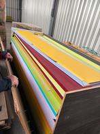 Partij houten platen in kleur, Doe-het-zelf en Verbouw, Hout en Planken, Minder dan 25 mm, Ophalen of Verzenden, Zo goed als nieuw