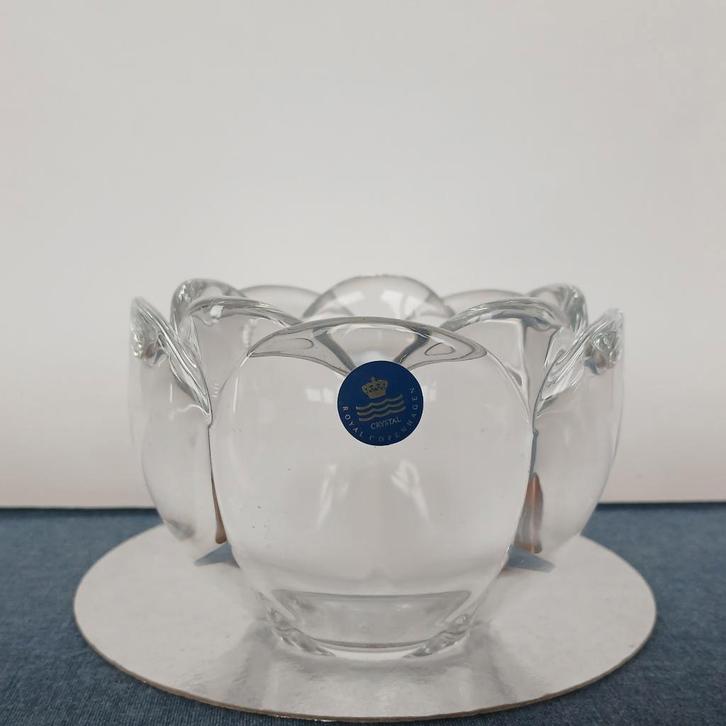 Sfeerlicht (2) Kristal Lotus Royal Copenhagen, Antiek en Kunst, Antiek | Glas en Kristal, Ophalen of Verzenden