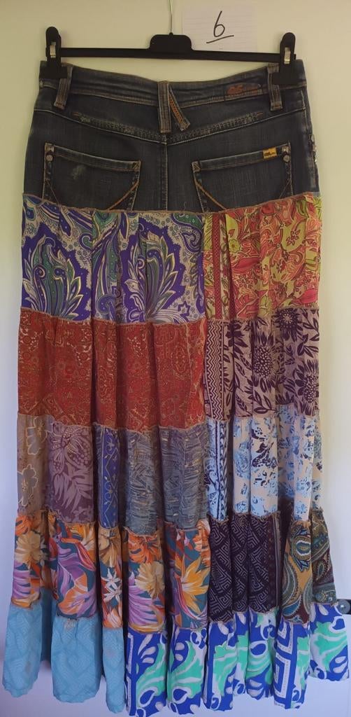 Unieke Hippie spijkerrok -, Kleding | Dames, Ophalen of Verzenden, Nieuw, Blauw, Boven de knie