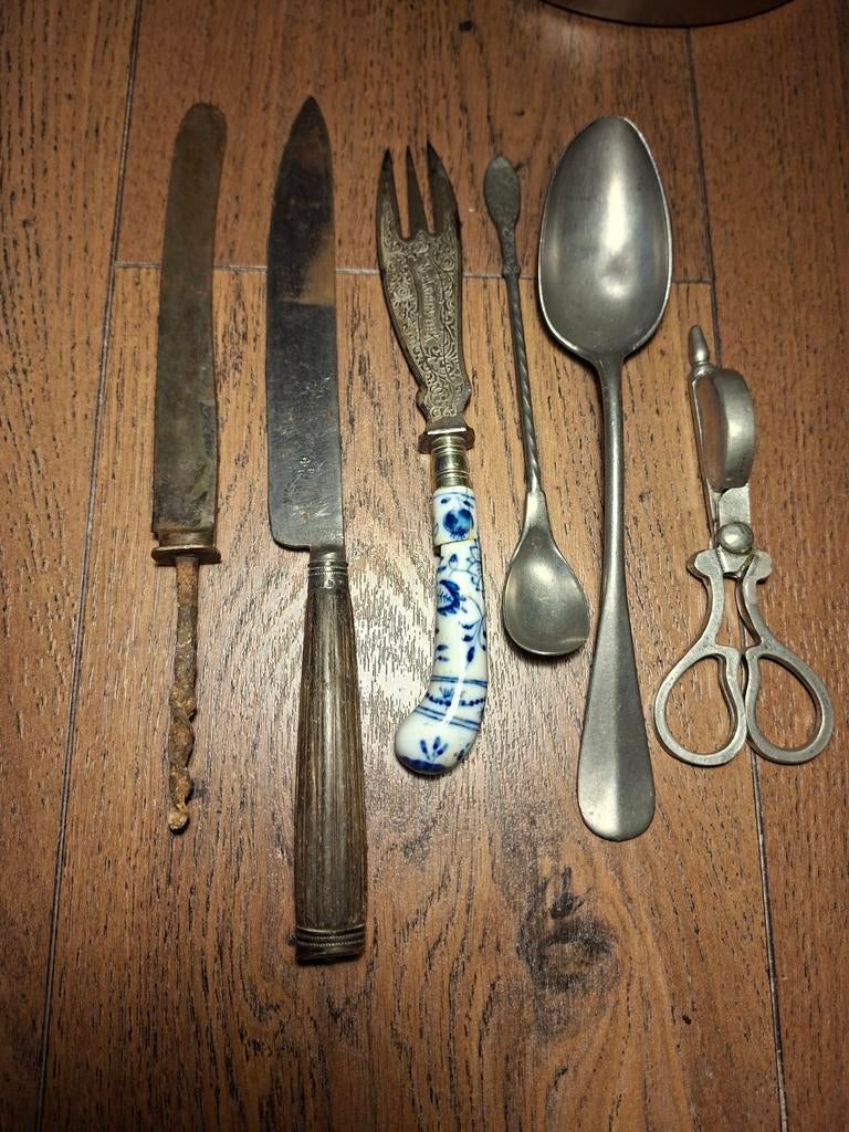 Antiek bestek 18e 19e 20e eeuw, Ophalen of Verzenden