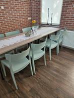 Terras stoelen kunststof, nieuw/ voorraad! Grijs/beige/mint, Zakelijke goederen, Horeca | Meubilair en Inrichting, Ophalen, Nieuw in verpakking