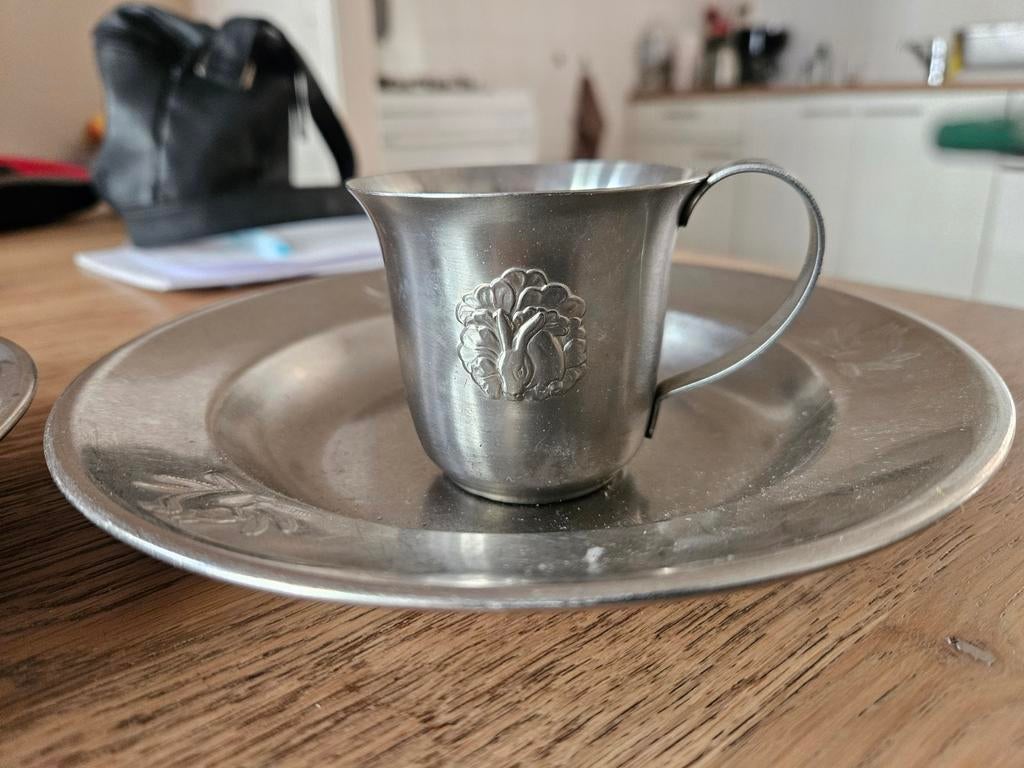 Zilmeta bord en beker konijn, Ophalen of Verzenden