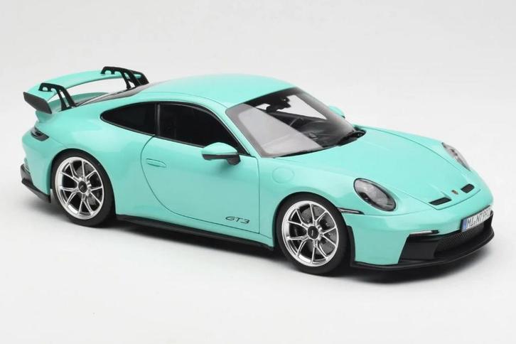 Porsche 911 GT3 2021 Mint groen Lim.Ed. NOREV 1/18 187316, Hobby en Vrije tijd, Modelauto's | 1:18, Nieuw, Auto, Norev, Verzenden