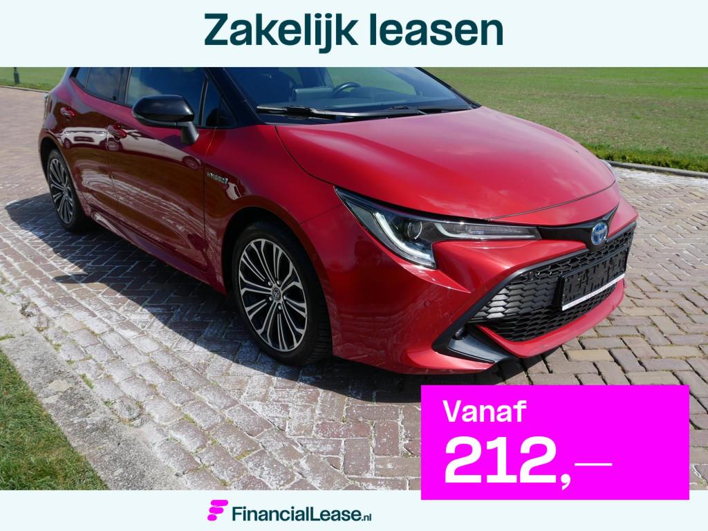 Toyota Corolla 1.8 Hybrid STYLE TWO-TONE CLIMA NAVI * 12499, Stof, Gebruikt, Zwart, Corolla
