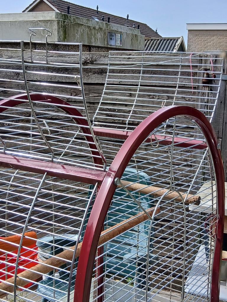 Papegaaien kooi kan nog ronde mee even hogedruk erop super, Dieren en Toebehoren, Vogels | Hokken en Kooien, Ophalen of Verzenden