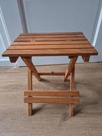 Inklapbaar houten planten krukje, Ophalen, Gebruikt, Hout