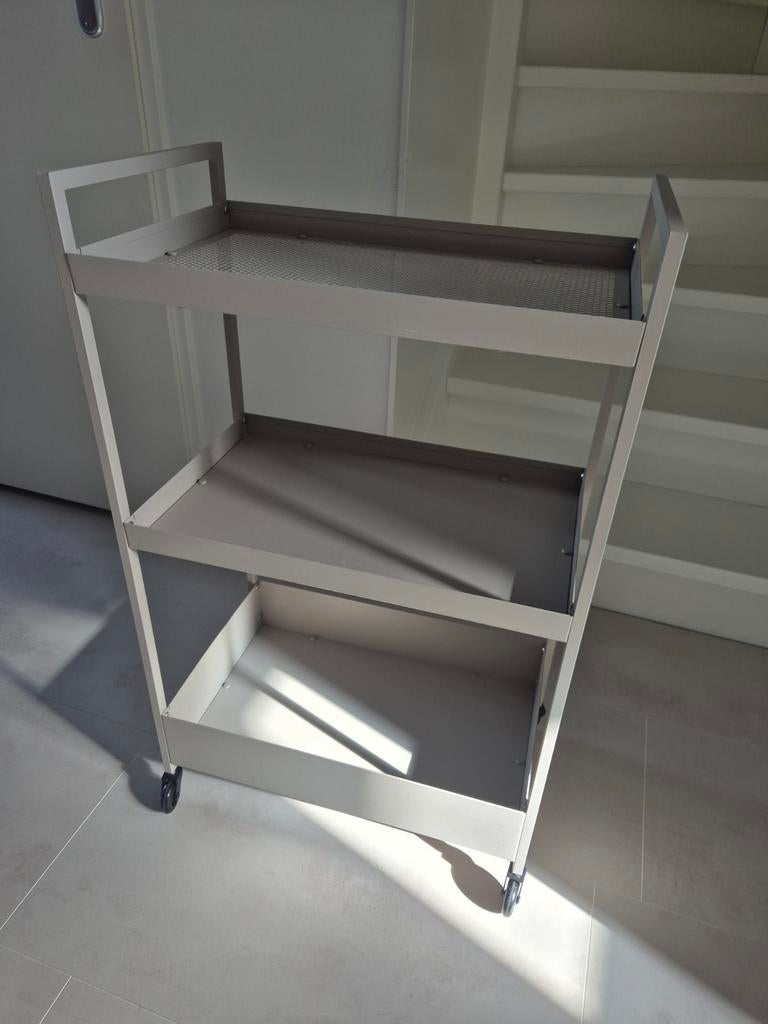 Nieuw:  Ikea Nissafors roktafel trolley beige, Huis en Inrichting, Ophalen of Verzenden