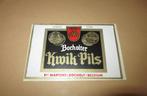 Bocholter Kwik pils sticker, Verzenden, Zo goed als nieuw, Overige merken