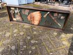 Grote vintage Native American wandvitrine / shadowbox, Huis en Inrichting, Ophalen, Oorspronkelijke maker, Overige typen, Zo goed als nieuw