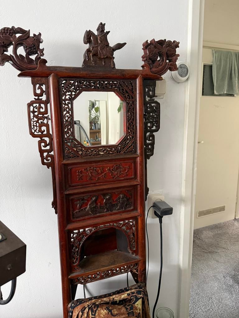 Antieke Chinese spiegel, Ophalen of Verzenden