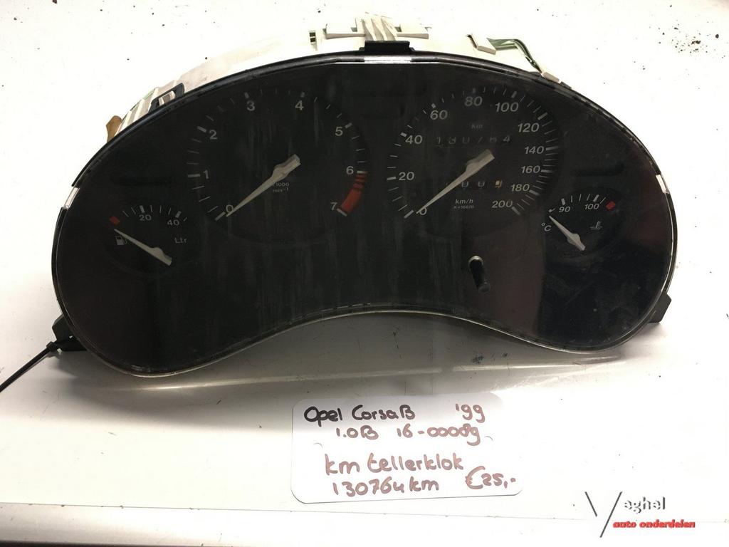 Opel Corsa B 1.0 benzine 1999  1600089   Km Tellerklok     9, Gebruikt, -, -, Ophalen of Verzenden
