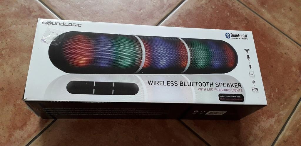 SoundLogic Draadloze Bluetooth Speaker met LED Verlichting, Overige merken, Overige typen, Ophalen of Verzenden, Zo goed als nieuw