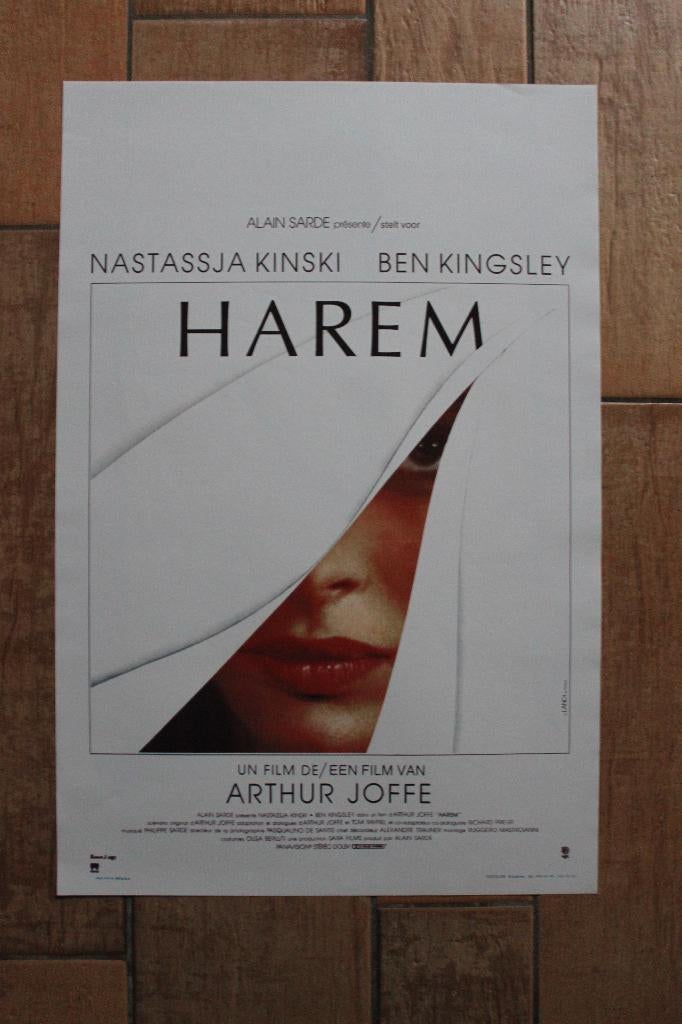 filmaffiche Harem 1986 Nastassja Kinski filmposter, Rechthoekig Staand, Ophalen of Verzenden, Zo goed als nieuw, A1 t/m A3