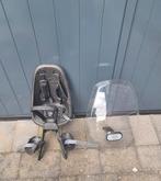 Zeer net fietsstoeltje van Thule yepp met windscherm, Ophalen, Voetsteuntjes, Yepp, Voorzitje