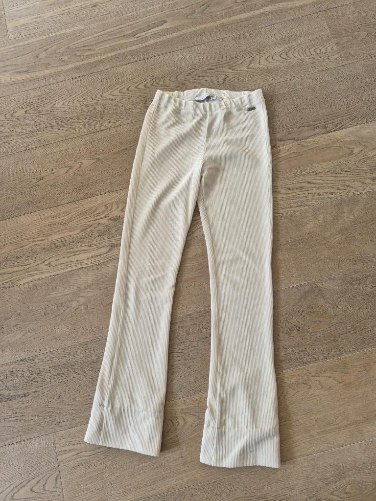 Flared broek Ambika maat M dames - creme, Maat 38/40 (M), Wit, Ophalen of Verzenden, Zo goed als nieuw