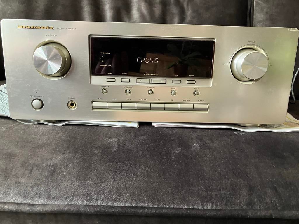 Marantz SR4320 Stereo Receiver - Zilver/champagne kleur, Marantz, Gebruikt, Ophalen of Verzenden, 60 tot 120 watt