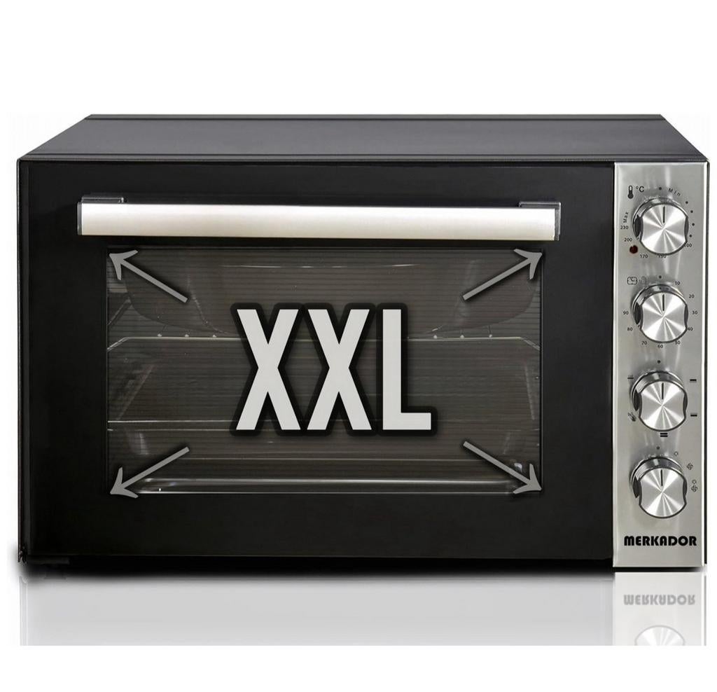Merkador XXL Vrijstaande Heteluchtoven 70L - Z.G.A.N., Witgoed en Apparatuur, Ovens, Ophalen, Oven, Hete lucht, 60 cm of meer