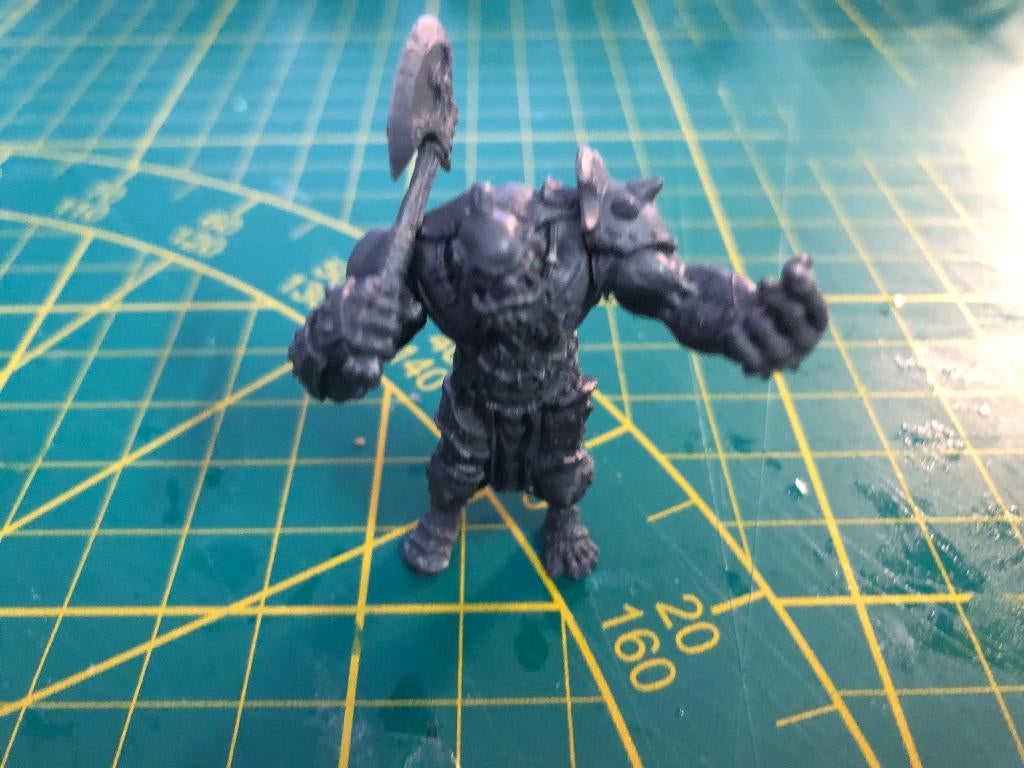 Kings of War Ogre Captain (oop), Ophalen of Verzenden, Zo goed als nieuw, Overige soorten, Figuurtje(s)