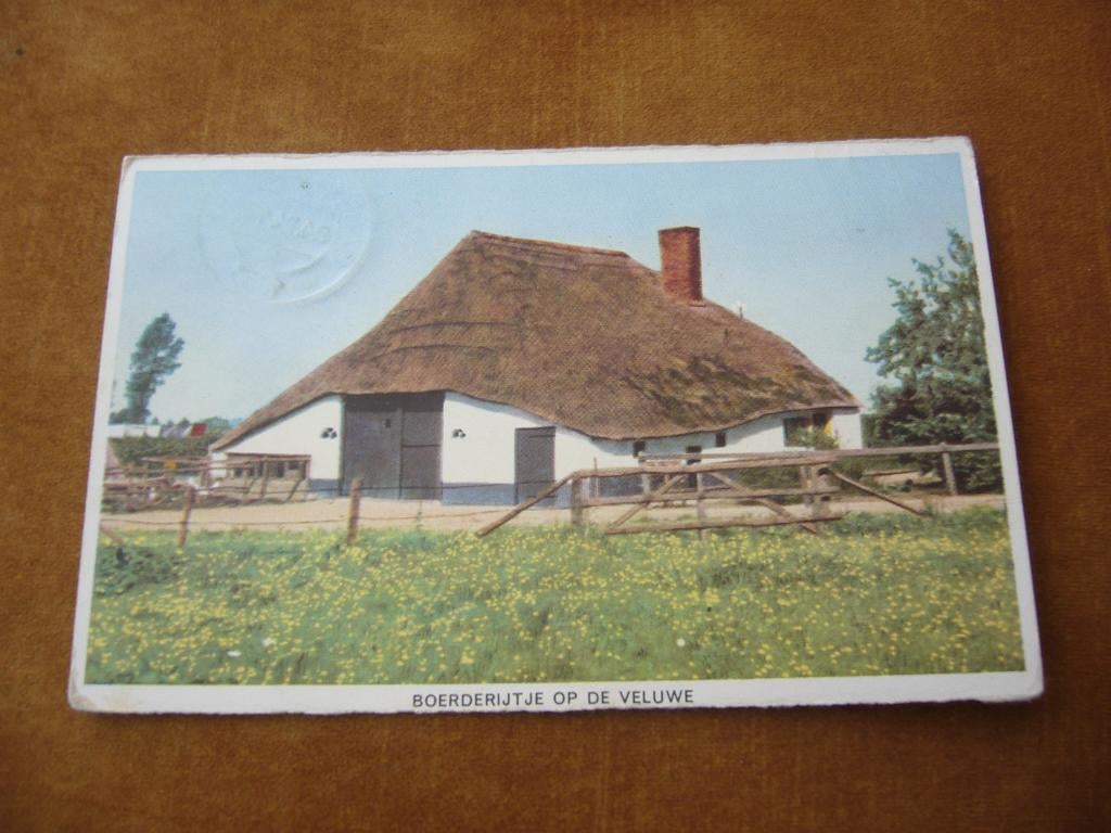 VELUWE  =  BOERDERIJTJE OP DE VELUWE, Ophalen of Verzenden, 1940 tot 1960, Gelopen, Gelderland