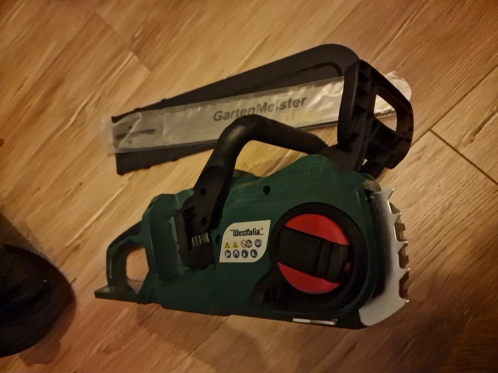 GartenMeister Westfalia Accu Kettingzaag - Nieuw, Tuin en Terras, Handzagen, Ophalen of Verzenden, Nieuw, Boomzaag, GartenMeister Westfalia