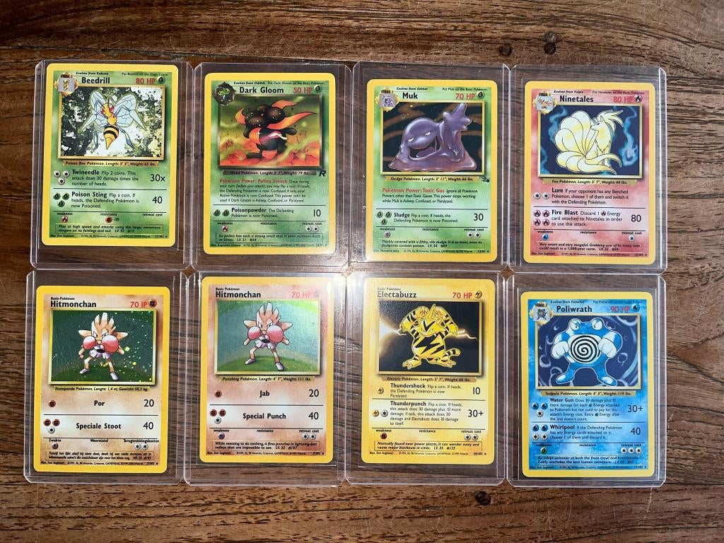 Vintage Pokémon Kaarten (1999) - Holo's & Rares - NM/EXC, Verzenden, Zo goed als nieuw, Meerdere kaarten