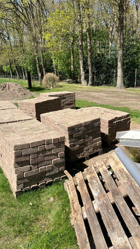 Bkk klinkers gebruikt 8 cm heide kleur, Tuin en Terras, Ophalen, Gebruikt, Overige materialen