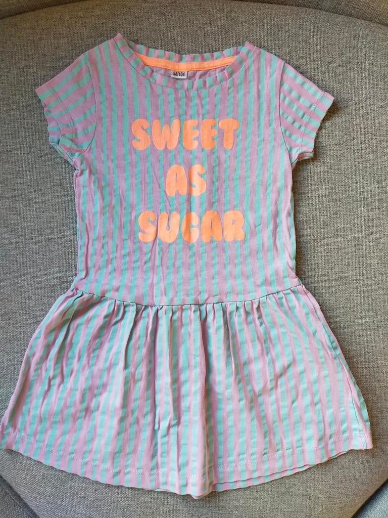 Nieuw! Mooie gestreepte zomerjurk van Zeeman! Mt 98/104, Zeeman, Meisje, Nieuw, Ophalen of Verzenden