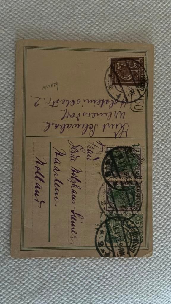 Duitsland 1922 briefkaart, Ophalen of Verzenden, Briefkaart