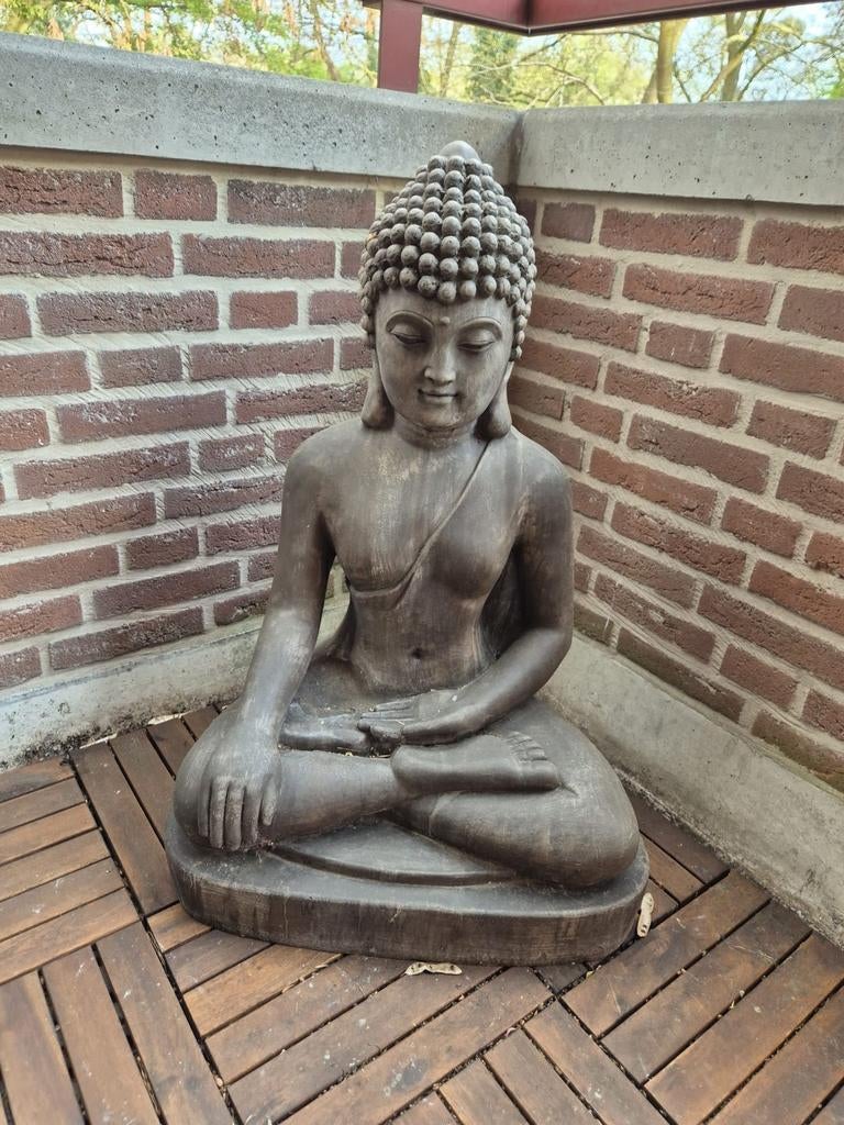 Boeddha beelden set - Grote Boeddha en kleine monnik, Gebruikt, 1 speler, Vanaf 7 jaar, Ophalen