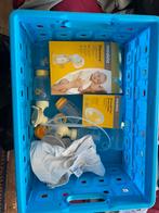 Gratis: krat met medela kolf spullen, Ophalen, Zo goed als nieuw