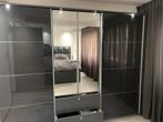 Luxe kledingkast met spiegeldeuren + spotjes, Huis en Inrichting, Kasten | Kledingkasten, Ophalen, Overige materialen, 200 cm of meer