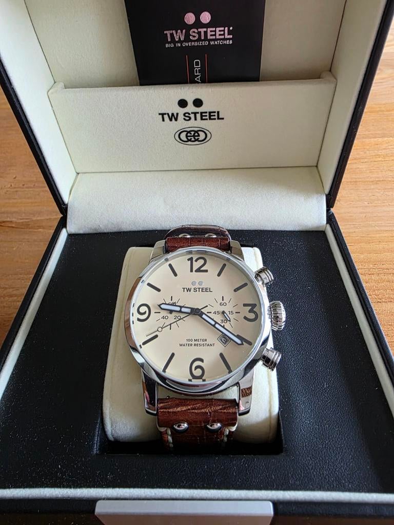 TW Steel MS24 (48mm), Ophalen of Verzenden, Zo goed als nieuw, Overige merken