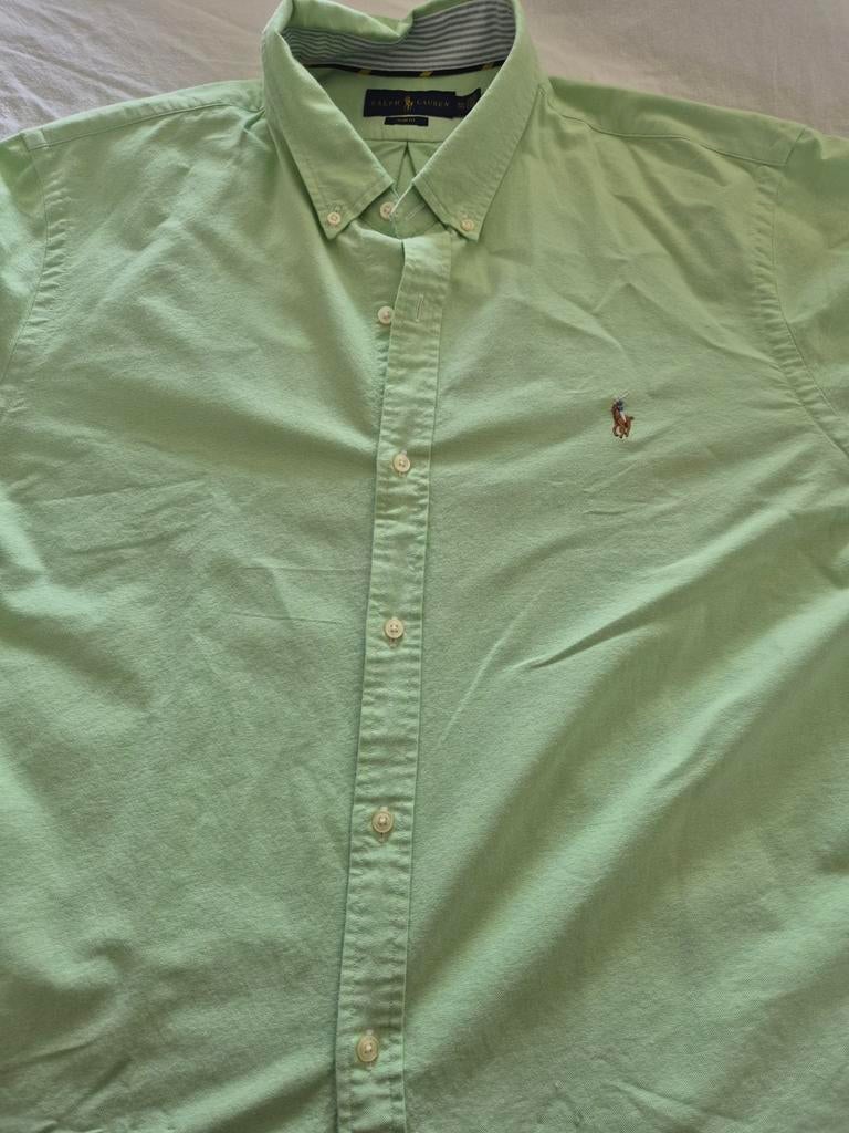 Ralph Lauren Slim Fit overhemd - Lichtgroen - XXL, Ralph Lauren, Ophalen of Verzenden, Zo goed als nieuw, Overige halswijdtes