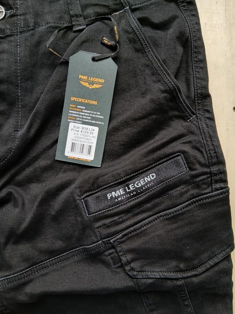 PME Legend Nordrop cargobroek W36 L34, W36 - W38 (confectie 52/54), Zwart, Nieuw, Ophalen of Verzenden
