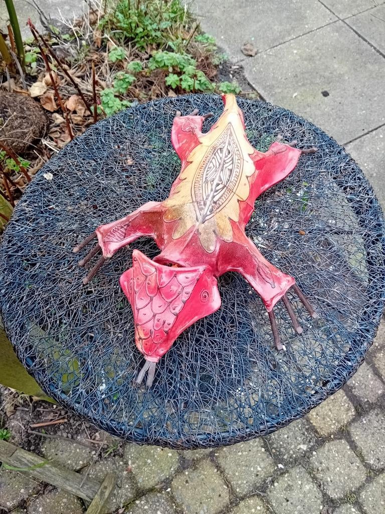 Uniek handgemaakt  kunstwerk - Abstracte vorm salamander, Ophalen of Verzenden
