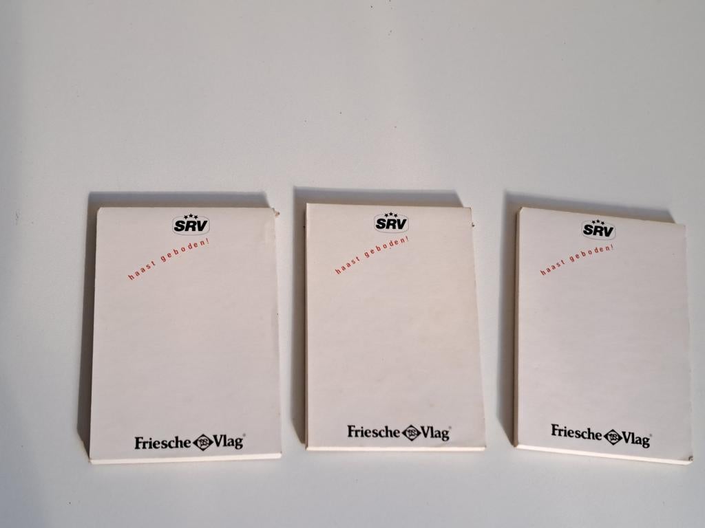 3x SRV kladblokjes, Ophalen of Verzenden