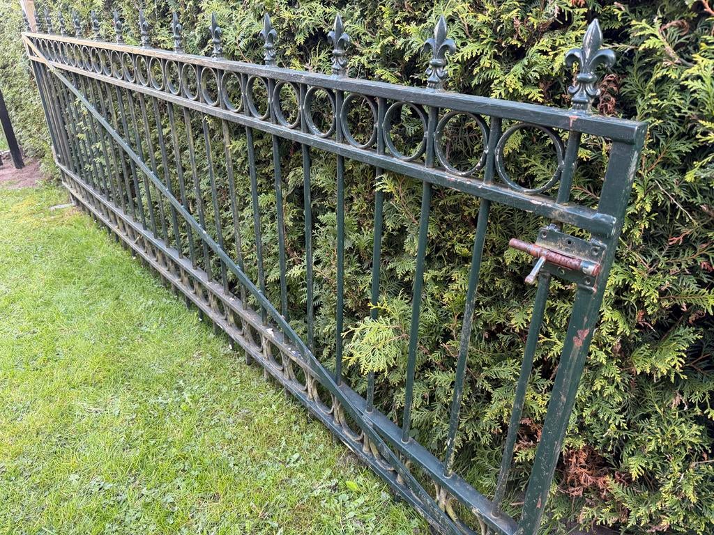 sierhekwerk  105x356 cm, Tuin en Terras, Tuinhekken en Hekwerk, Ophalen, Met poort, Gebruikt, Sierhekwerk