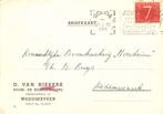 D. van Niekerk, Waddinxveen - 02.1954 - briefkaart, Ophalen of Verzenden, Briefkaart