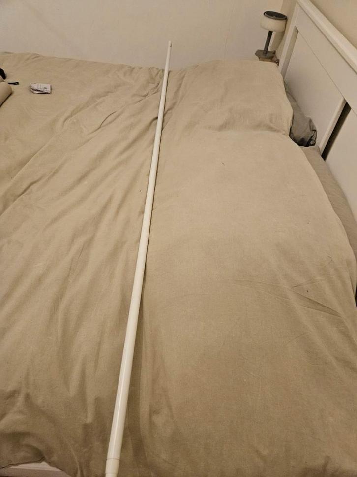 Gordijnrail met houders - compleet, Huis en Inrichting, Stoffering | Gordijnen en Lamellen, Zo goed als nieuw, Minder dan 100 cm