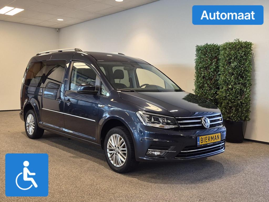 Volkswagen Caddy Maxi Rolstoelauto Automaat 5+1 (ombouw nieu, 12 maanden, 125 pk, Gebruikt, Zwart