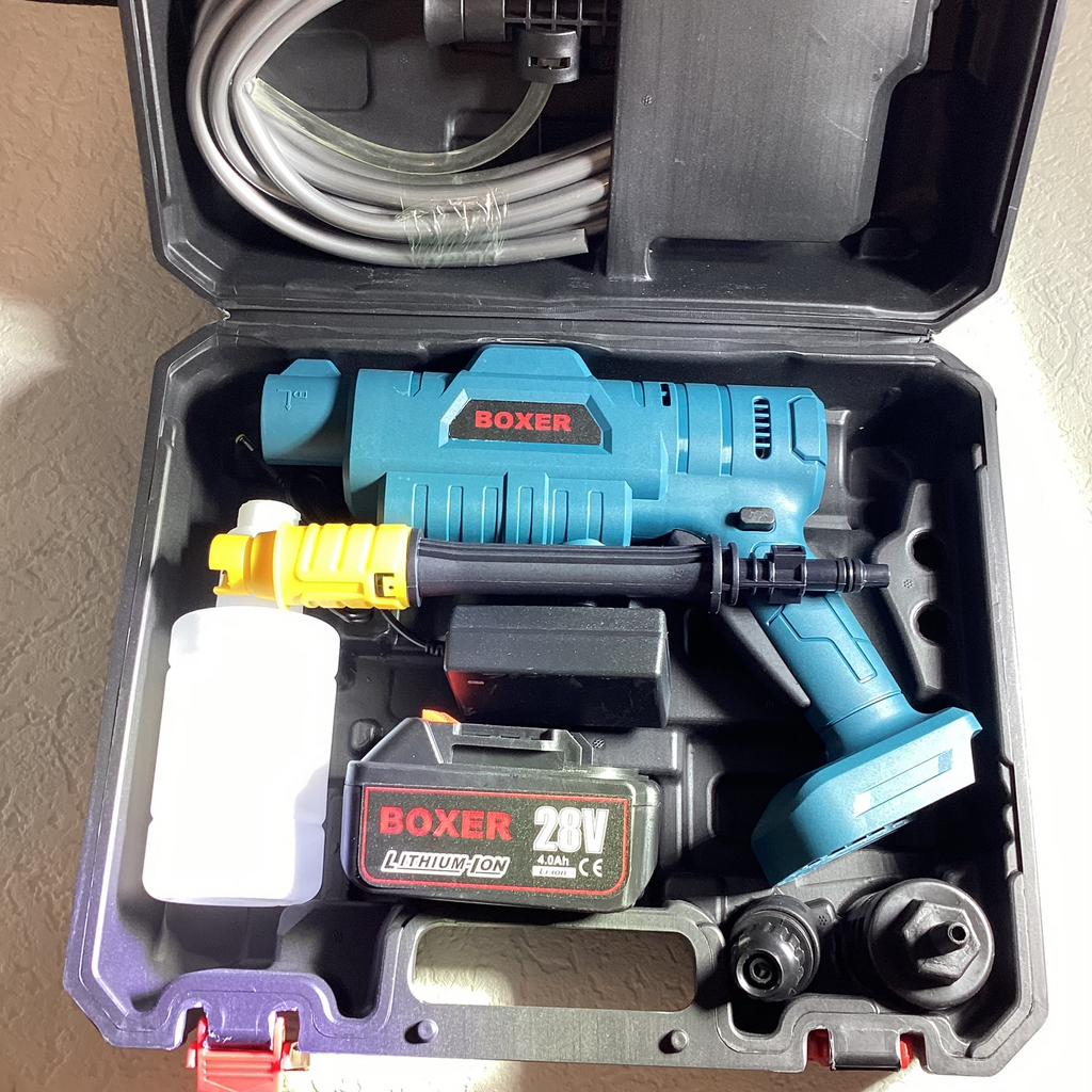 Drukspuit voor de auto schoon te spuiten 28 v accu en 25 Bar, Ophalen of Verzenden, Nieuw