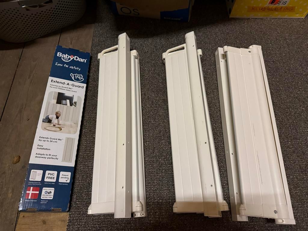 3x Babydan traphekje met extender, Kinderen en Baby's, Traphekjes, Ophalen, Gebruikt, Overige typen, Metaal of IJzer