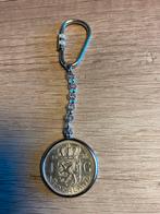 Sleutelhanger met 1 Gulden munt Koningin Juliana 1956, Ophalen of Verzenden, Koningin Juliana, 1 gulden, Losse munt